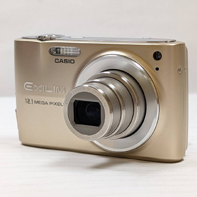 【WA2015KY】CASIO EXLIM EX-Z400 EXLIM 28mm WIDE OPTICAL 4x 4.9-19.6mm 1:2.6-5.8 コンパクトデジタルカメラ 箱・付属品有 動作確認済み