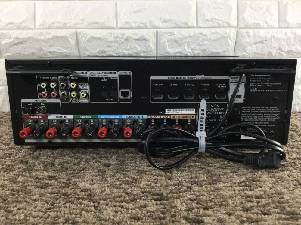 【45】DENON デノンAVサラウンドレシーバー AVR-X1400H 7ch アンプ ジャンク品