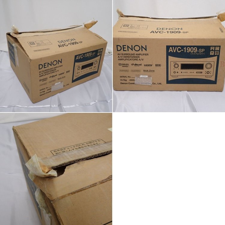 ★DENON/デノン AVサラウンドアンプ AVC-1909/電源コード・リモコン付き/音響機器/オーディオ/ジャンク扱い&1932000762
