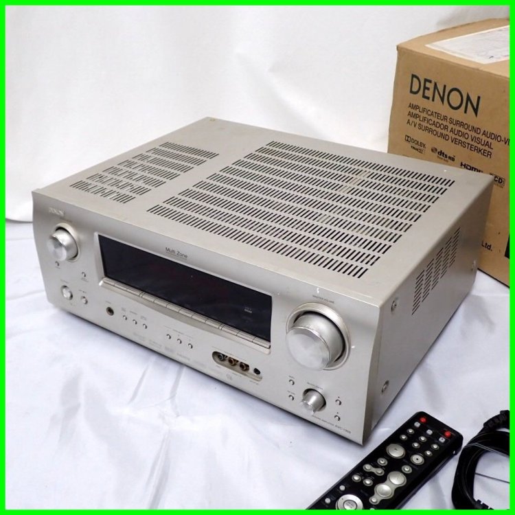 ★DENON/デノン AVサラウンドアンプ AVC-1909/電源コード・リモコン付き/音響機器/オーディオ/ジャンク扱い&1932000762