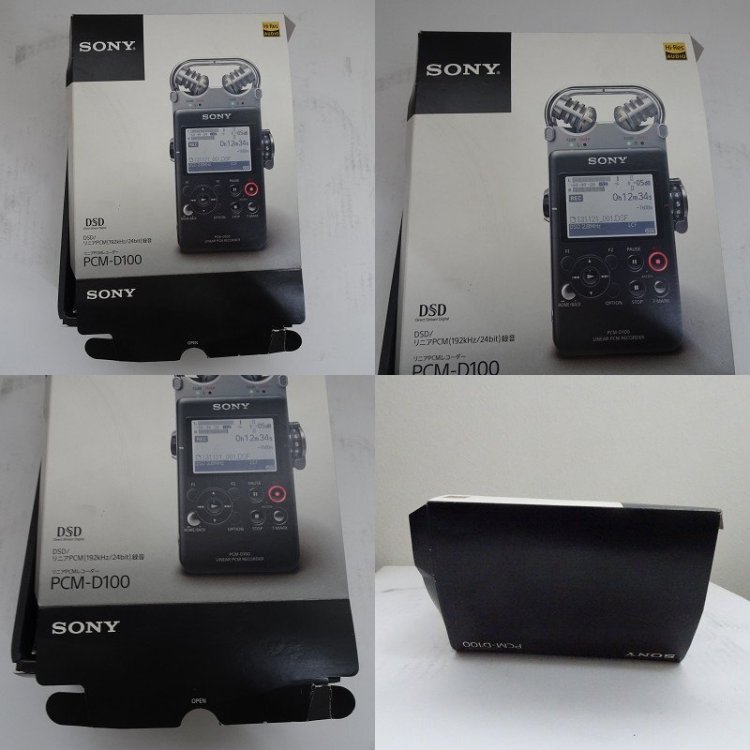Q11745【発送可!元箱付!】ソニー リニアPCMレコーダー 32GB ハイレゾ対応 PCM-D100 A0000326