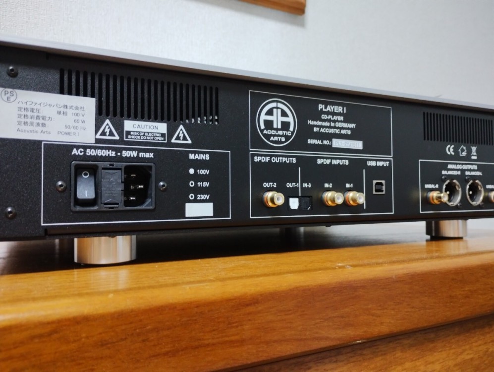 【美品】Accustic Arts Player 1 定価￥2,310,000 元箱付 ハイエンドCDプレーヤー アコースティックアーツ