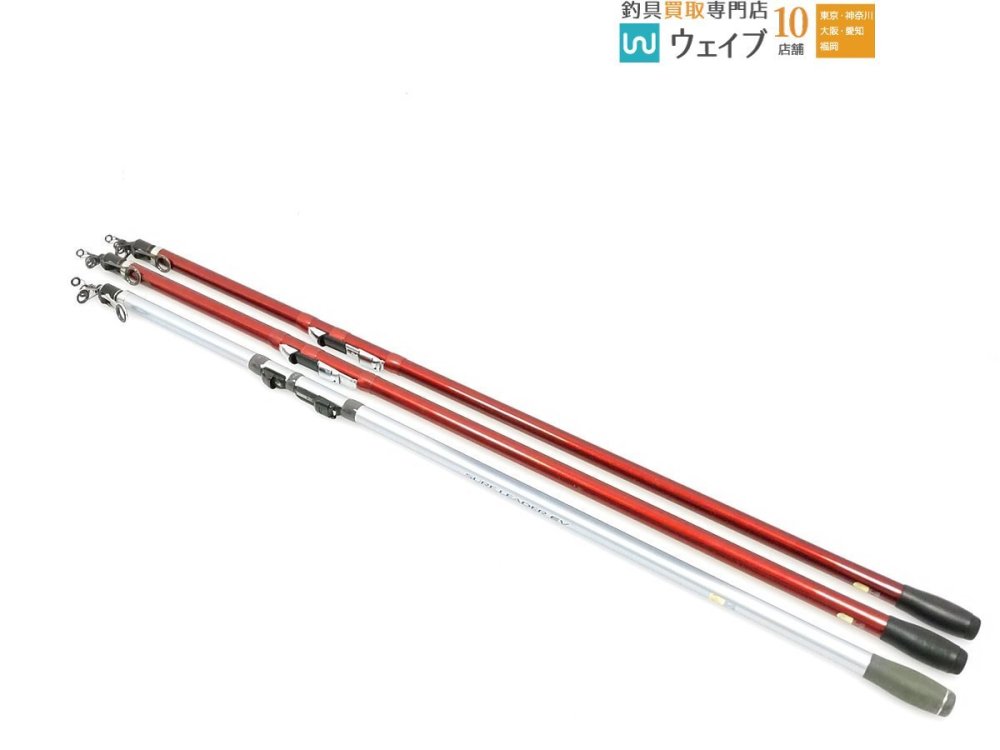 シマノ サーフリーダー FV 425CX-T、サーフリーダー EV 405CX-T 計3本 ※注有 投げ竿 中古