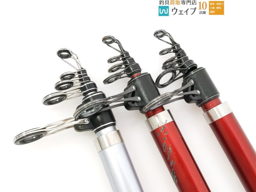 シマノ サーフリーダー FV 425CX-T、サーフリーダー EV 405CX-T 計3本 ※注有 投げ竿 中古