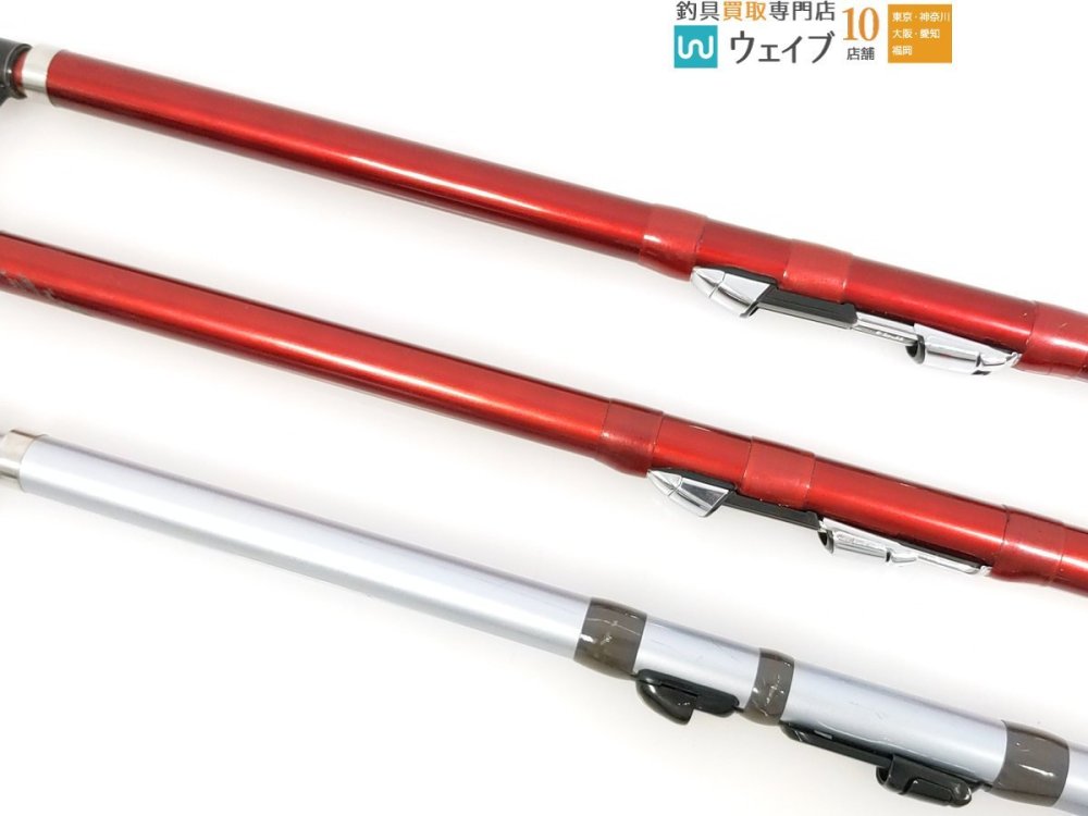 シマノ サーフリーダー FV 425CX-T、サーフリーダー EV 405CX-T 計3本 ※注有 投げ竿 中古