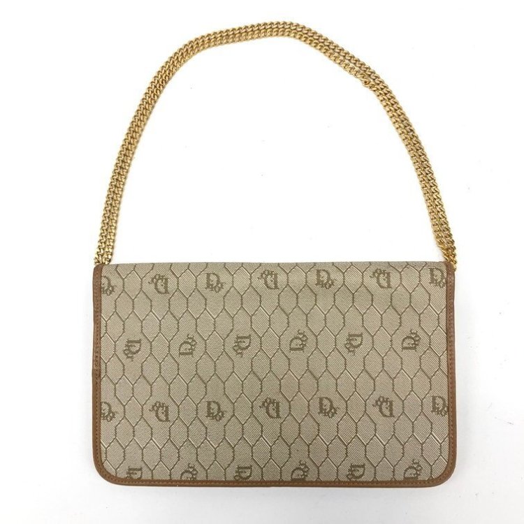 Christian Dior　クリスチャンディオール　ハニカム　チェーン　ショルダーバッグ【DBADE064】
