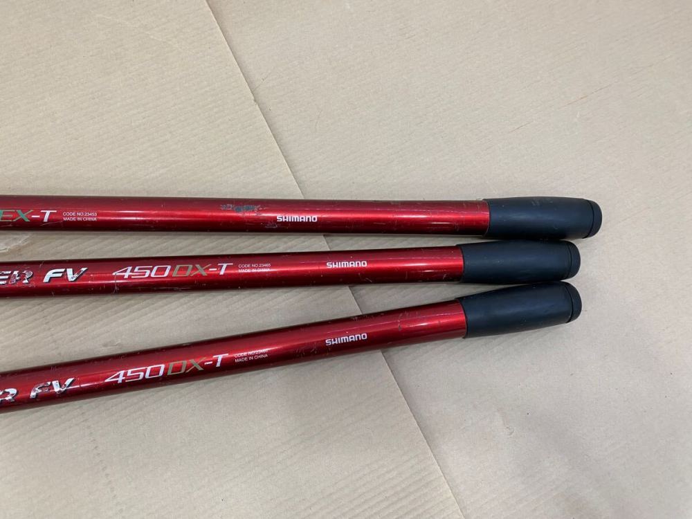 SHIMANO シマノ SURF LEADER FV 450DX-T &times;2点 405EX-T &times;1点 釣竿まとめて