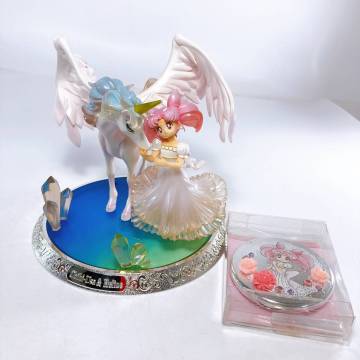 セーラームーン フィギュアーツ ZERO ちびうさ＆エリオス 夢のなかで・ちびうさ　コンパクトミラー 2点セット　美少女戦士セーラームーン