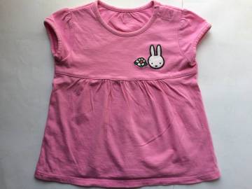 UNIQLO　ユニクロ　80cm　半袖　Ｔシャツ　ベビー服　夏服　チュニック　女の子　ミッフィー　うさぎ　1歳　2歳　中古