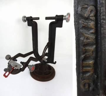 【畑屋機械店】昭和レトロ！ 名古屋 畑屋製 振れ取り台 STARING 経年ダメージ有/難有！ 中古JUNK 現状渡し 返品不可 ディスプレイ等に ④　