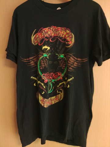 90'S 当時物 AEROSMITH Tシャツ ヴィンテージ サイズM バンドTシャツ エアロスミス コピーライト シングルステッチ 1993年 オリジナル
