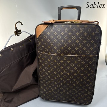 1円【極美品】LOUIS VUITTON ルイヴィトン M23294 モノグラム ペガス55 ボストン キャリーケース スーツケース キャリーバッグ ブラウン系