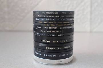 G8745 L 15個セット Kenko レンズ保護フィルター ZX II 72mm/ Kenko MC SKYLIGHT (1B)/ Canon protect/ L37c Nikon/... 