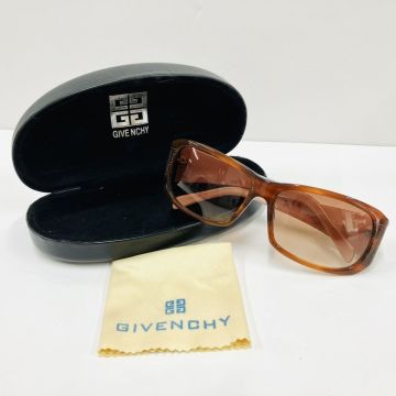 P354-SG6-706 ◎ GIVENCHY ジバンシー サングラス SGV4558 COL.4GW 60□20-104 ケース付き ジバンシィ レディース 眼鏡 ブラウン 箱付 SA