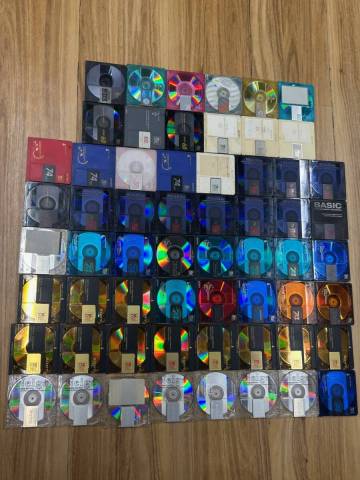 SONY,maxell,TDK,80,74,60分　MDディスク・ミニディスク　合計60枚　中古品