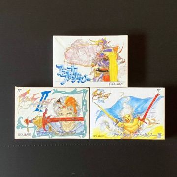 ファイナルファンタジー 1 2 3 まとめ セット ファミコン ファミリーコンピュータ FC ソフト 箱 説明書 チラシ Final Fantasy I II III
