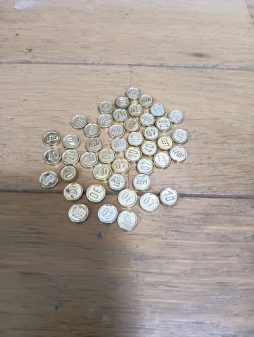 レゴ　金貨　46枚　クロムゴールド　パーツ