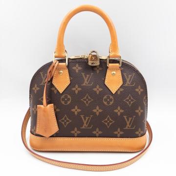 【美品！カデナ・キー付き】LOUIS VUITTON モノグラム アルマBB M46990 ストラップ ハンドバッグ クロスボディバッグ 