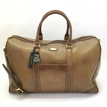■Pierre Cardin ピエールカルダン リアルレザー 大型ボストンバッグ 旅行バッグ 裸保管/長期保管品 1.44kg