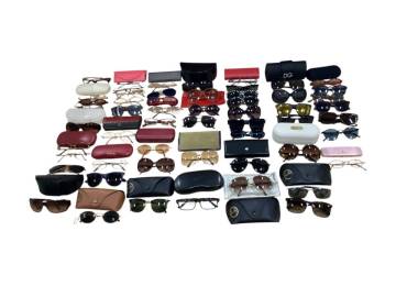 ★ 希少 ブランド サングラス 眼鏡 54点 まとめ商品 RayBan Christian Dior POLICE 他 レトロ ジャンク 3.1kg