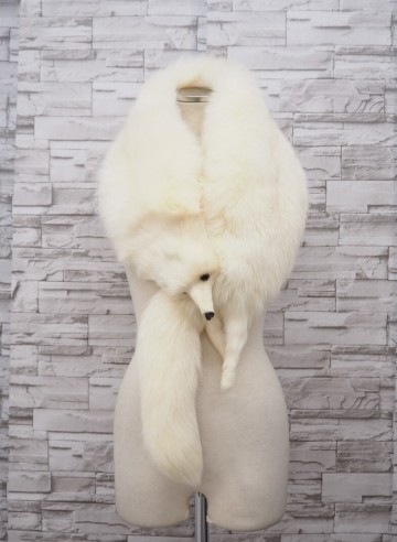 ☆シャドーフォックス☆顔つきボア☆133cm×20cm☆