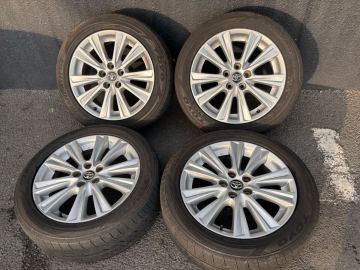 30系 アルファード 純正 18インチ ホイール ヴェルファイア TOYO TRANPATH LuII 235/50R18 4本セット トーヨー トランパス タイヤ