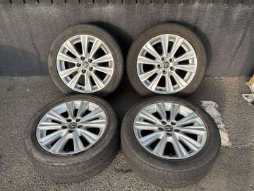30系 アルファード 純正 18インチ ホイール ヴェルファイア TOYO TRANPATH LuII 235/50R18 4本セット トーヨー トランパス タイヤ