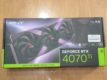 ほぼ新品！PNY GeForce RTX 4070 Ti GDDR6X 12GB 3連ファン 保証残 納品書有