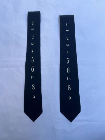 TOKIO KUMAGAI HOMME DE NUIT ネクタイ 黒 数字 クリーニング済み 美品 