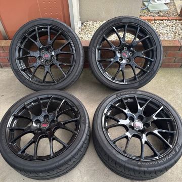 超希少 美品 S208 純正 ホイール RG523 鍛造 BBS スバル WRX STI 19インチ 8.5J +53 5H 114.3 アドバン　ネオバ　AD09 255/35R19 VAB VAG