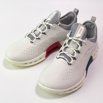 未使用 ECCO エコー MEN'S GOLF BIOM C4 GOLF SHOE ゴアテックス ゴルフシューズ EU40 25cm WHITE/CONCRETE 130404 57876