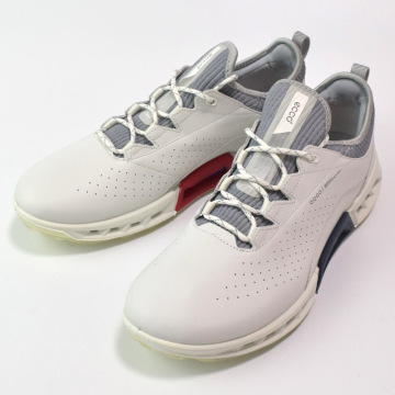 未使用 ECCO エコー MEN'S GOLF BIOM C4 GOLF SHOE ゴアテックス ゴルフシューズ EU43 26.5~27cm WHITE/CONCRETE 130404 57876