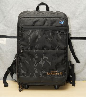 【中古】ケンコー Kenko カメラバッグ aosta Sanctuary III ISリュック ブラックカモフラージュ 座れるカメラバッグ