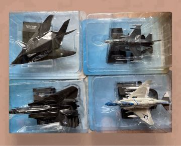 アシェット エアファイターコレクション/F-117ナイトホーク/F4JファントムⅡ/F-14Aトムキャット/F-16CM ファイティングファルコン/戦闘機