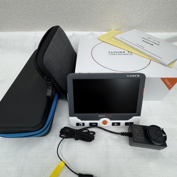 L437-W11-2023 CLOVER 7S クローバー 7S SIGHT CARE 携帯型拡大読書器 VIDEO MAGNIFIER HVM006B 通電確認済み 付属品あり IE