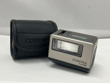 L704-I57-4385 CONTAX コンタックス TLA200 フラッシュ ストロボ カメラアクセサリー ソフトケース付き IL