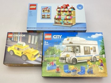 LEGO 40692 おかし屋さん 他 40468 イエロータクシー 60283 ホリデーキャンピングカー まとめて/未開封 [44-2176]