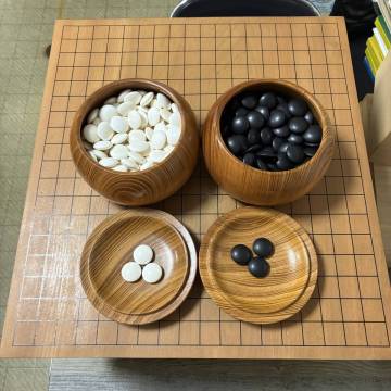 ■囲碁 盤 碁石 セット まとめ■蛤碁石 34号 碁盤 6寸■