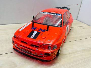 327A★1円～ ラジコン レーシングカー Ford 外車 名車 フォード サーキット 車 red 赤色 レッド Mobil 動作未確認の為ジャンク品 