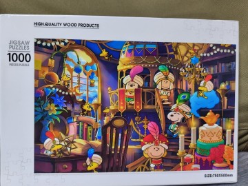 スヌーピー　ジグソーパズル　1000ピース　中古(一度完成済)　木製素材50×75cm
