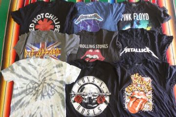 TS-BND67 バンドTシャツ プリントTシャツ ACDC ローリングストーンズ ￥1～ビンテージUSA古着卸セット業者まとめ売り