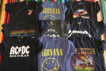 TS-BND58 バンドTシャツ プリントTシャツ ACDC ピンクフロイド ローリングストーンズ ￥1～ビンテージUSA古着卸セット業者まとめ売り