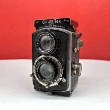 #01 Rolleiflex Carl Zeiss Jena Tessar F2.8 6cm ベビーローライ フィルムカメラ 二眼レフカメラ 動作確認済 現状品 ローライ