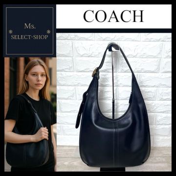 極美品 1円スタート！COACH コーチ エルゴ33 レザー 黒 ワンショルダーバッグ ハンドバッグ 肩掛け 本革 