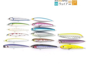 パープルイムズ ジュロク 150F、ネイチャーボーイズ サーフィッシュ 140F、シマノ 別注平政 130F、マリア ラピード 他 計15点