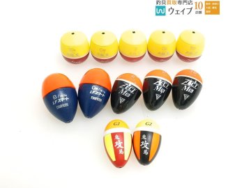 釣研 大征黒 ブラックスペック、 ZECT ゼクト MR 11thアニバーサリー、LFスマート・釣武者 鬼攻馬 G2 等 計12個 中古