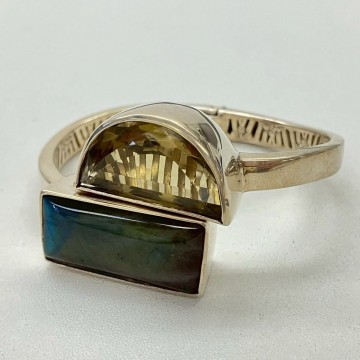 G070-I72-1320◎ アクセサリー バングル シルバー 925 STERLING スターリング カラーストーン 2015年 レディース 約14cm KA