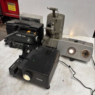 【超激安】 ELMO/F-80/75068　Rollei P35E ローライ autofocus スライド映写機 Sankyo SOUND「OMS-880ST」サンキョー/Gakken8ミリ