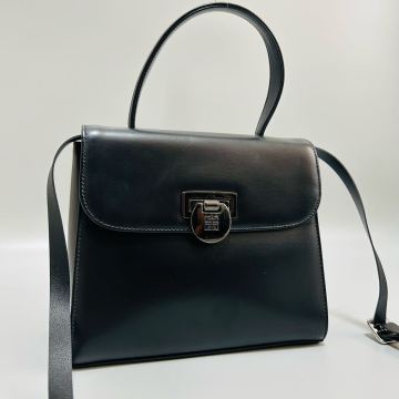 1円 GIVENCHY ハンドバッグ GVボローディア ジバンシィ ジバンシー ショルダーバッグ 2way レザー ブラック系 カバン 4Gロゴ正規品本物