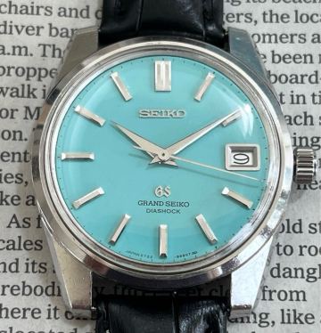 GRANDSEIKO 東芝別注モデル ティファニーブルー文字盤 5722-9970 二十五年勤続表彰記念 1966年 Cal.5722B 獅子メダリオン Tiffany Blue 